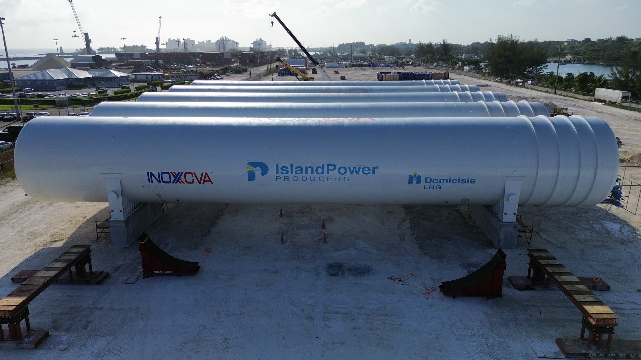 LNG Tanks in Place at Arawak Cay Site 3